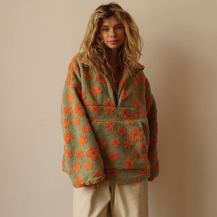 Aurela | Plush Floral Fleece