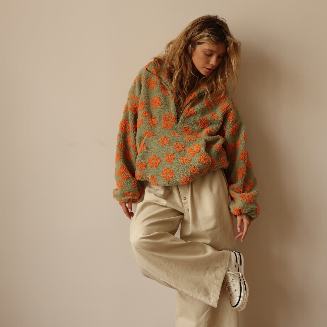 Aurela | Plush Floral Fleece