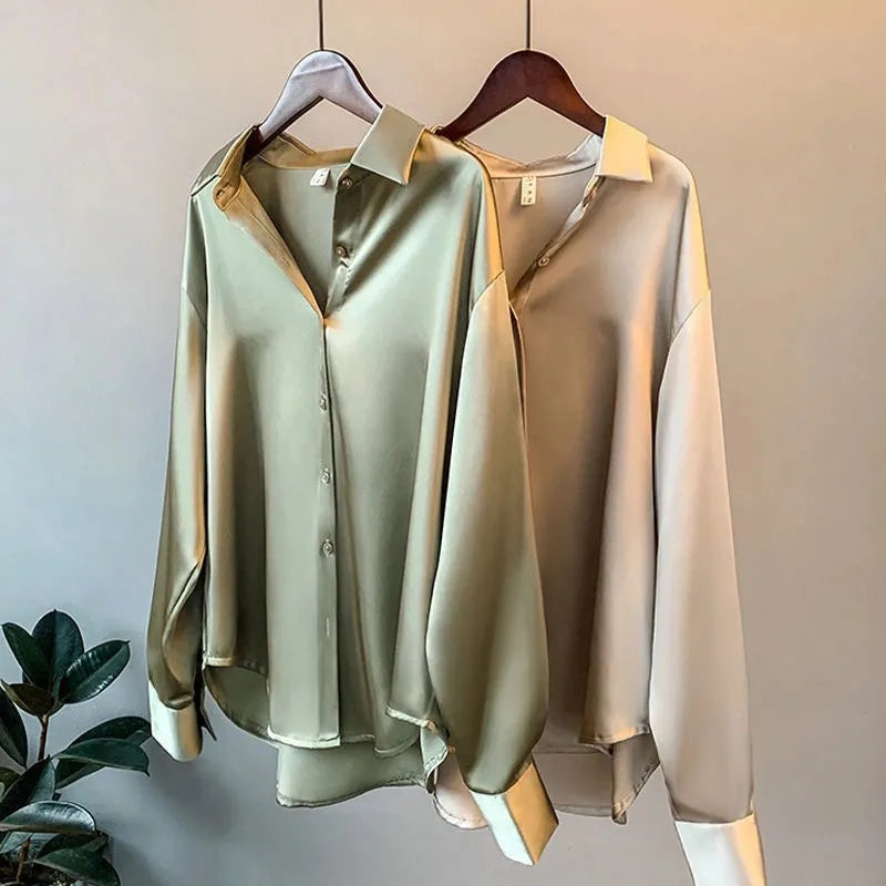 1+1 FREE | Mona - Satin Blouse