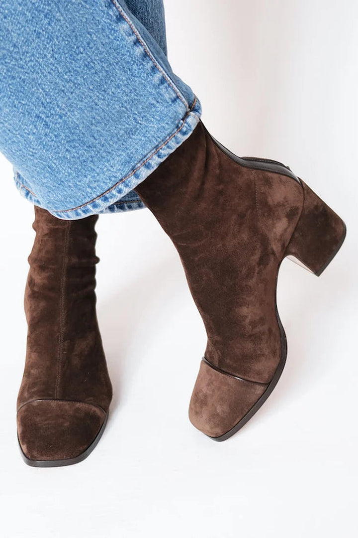 Marlowe | Square Toe Heeled Boots