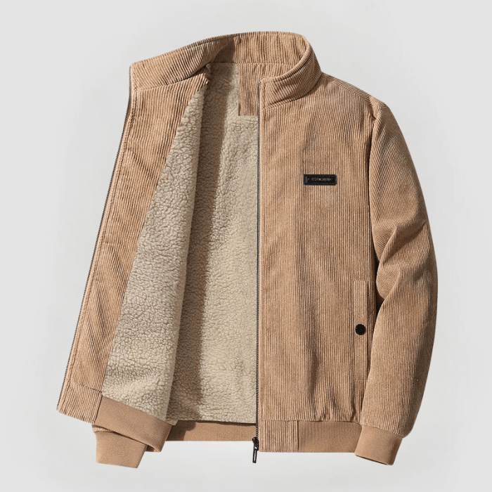 RUDOLF - CORDUROY JACKET WITH FLEECE LINING