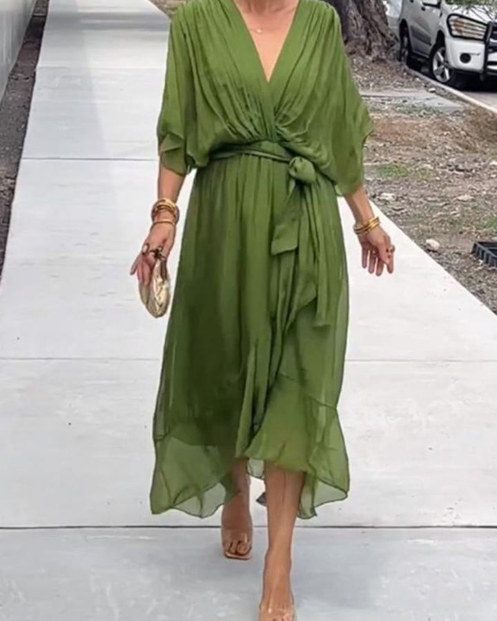 Cristi | Draped Sleeve Dress