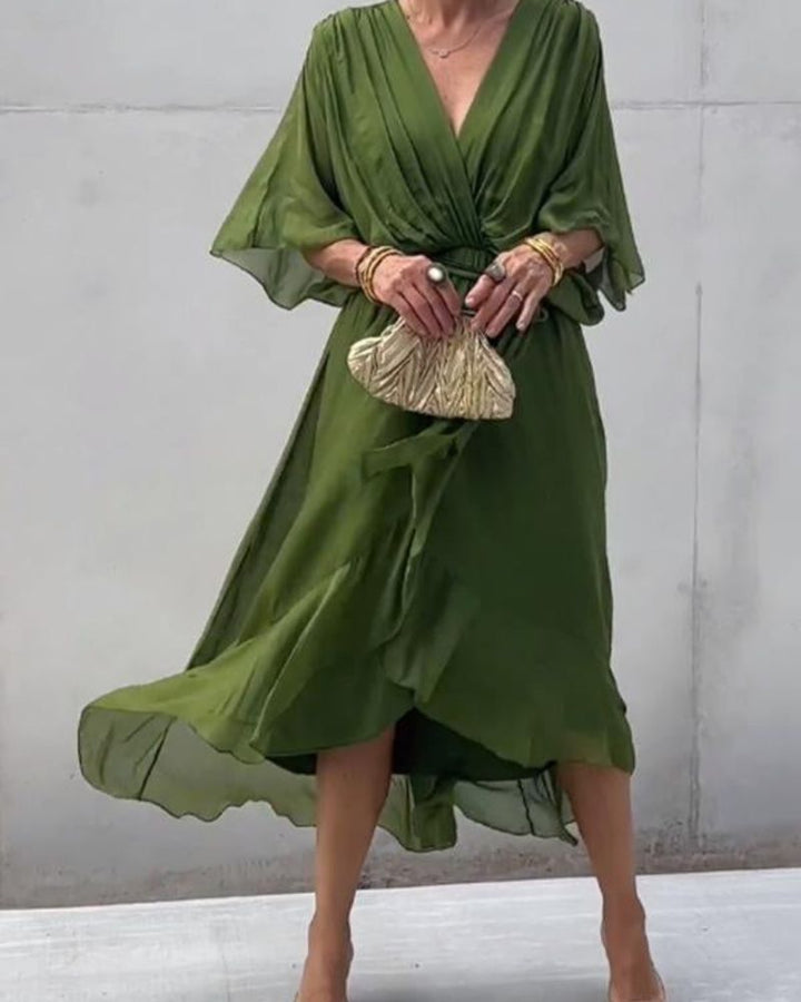 Cristi | Draped Sleeve Dress