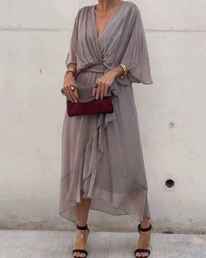 Cristi | Draped Sleeve Dress
