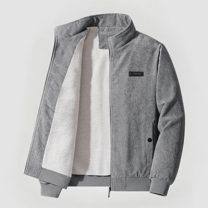 RUDOLF - CORDUROY JACKET WITH FLEECE LINING