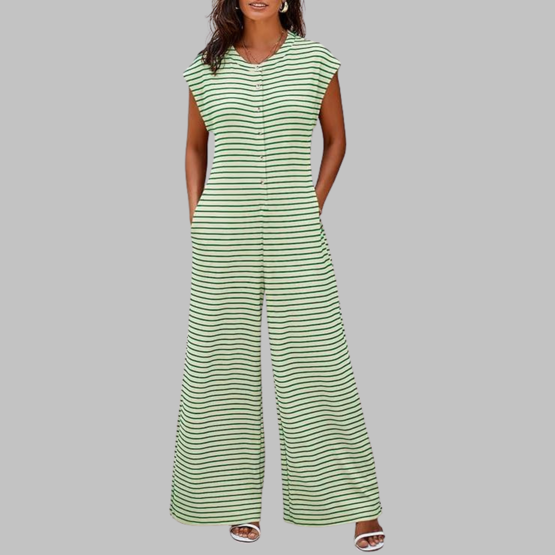 Brynn | Striped Wide-Leg Jumpsuit