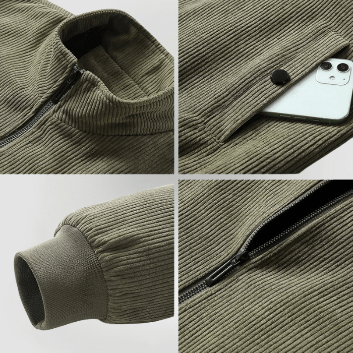 RUDOLF - CORDUROY JACKET WITH FLEECE LINING