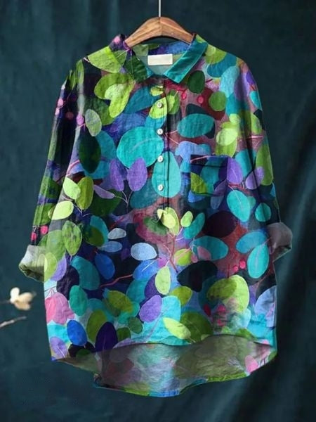 1+1 FREE | Barbara - Classic floral blouse