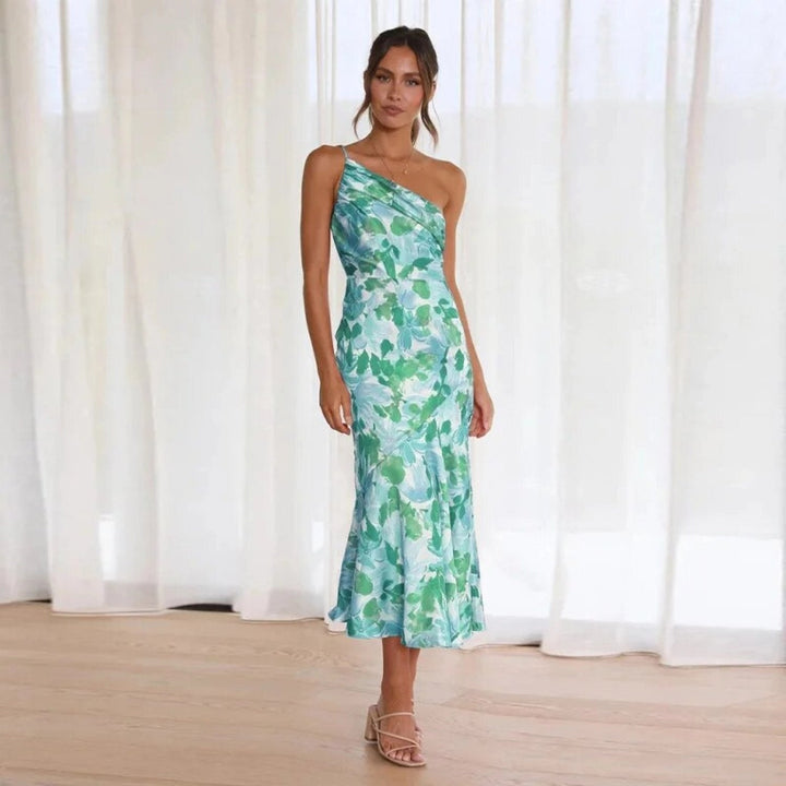 1+1 FREE |  Lola - Asymmetric Maxi Dress