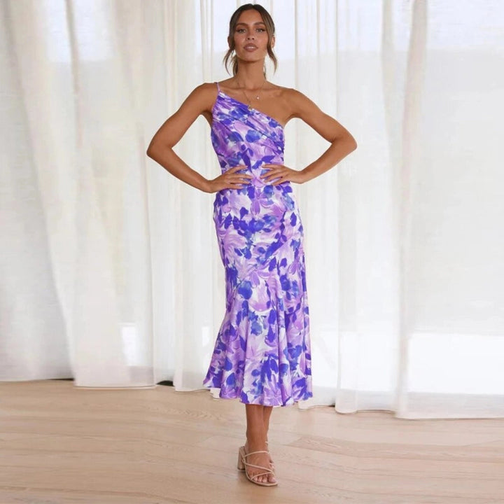 1+1 FREE |  Lola - Asymmetric Maxi Dress