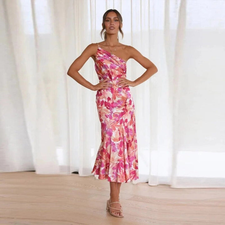 1+1 FREE |  Lola - Asymmetric Maxi Dress