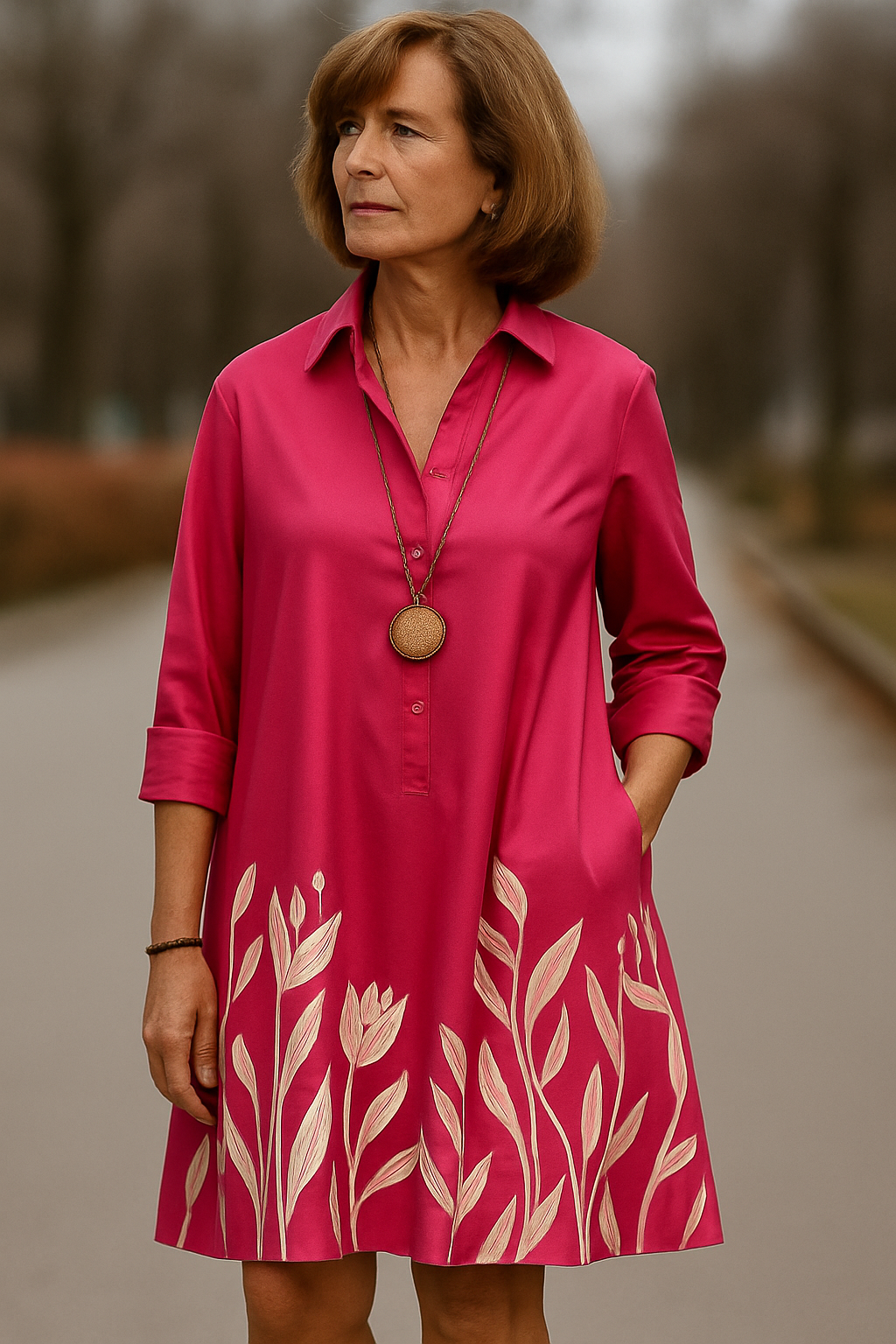 Seliora | Elegant Mid-Length Dress