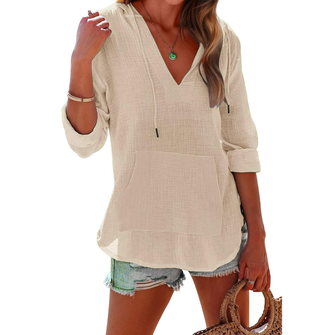 Elanya | Elegant Hooded Long Sleeve Sweatshirt