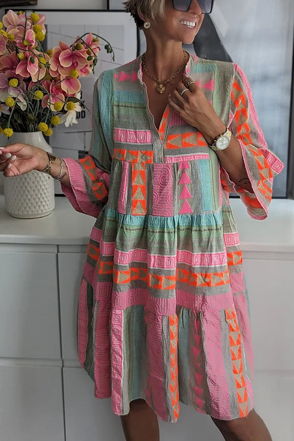 Alexis | Boho Tiered Swing Dress