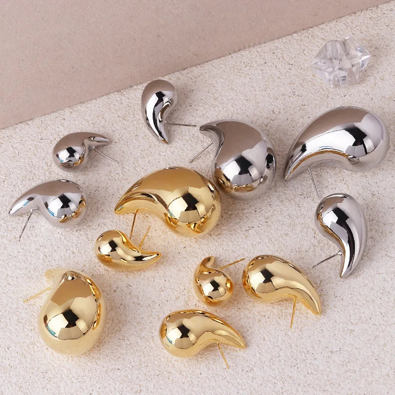 Celestia | Vintage Dome Drop Earrings