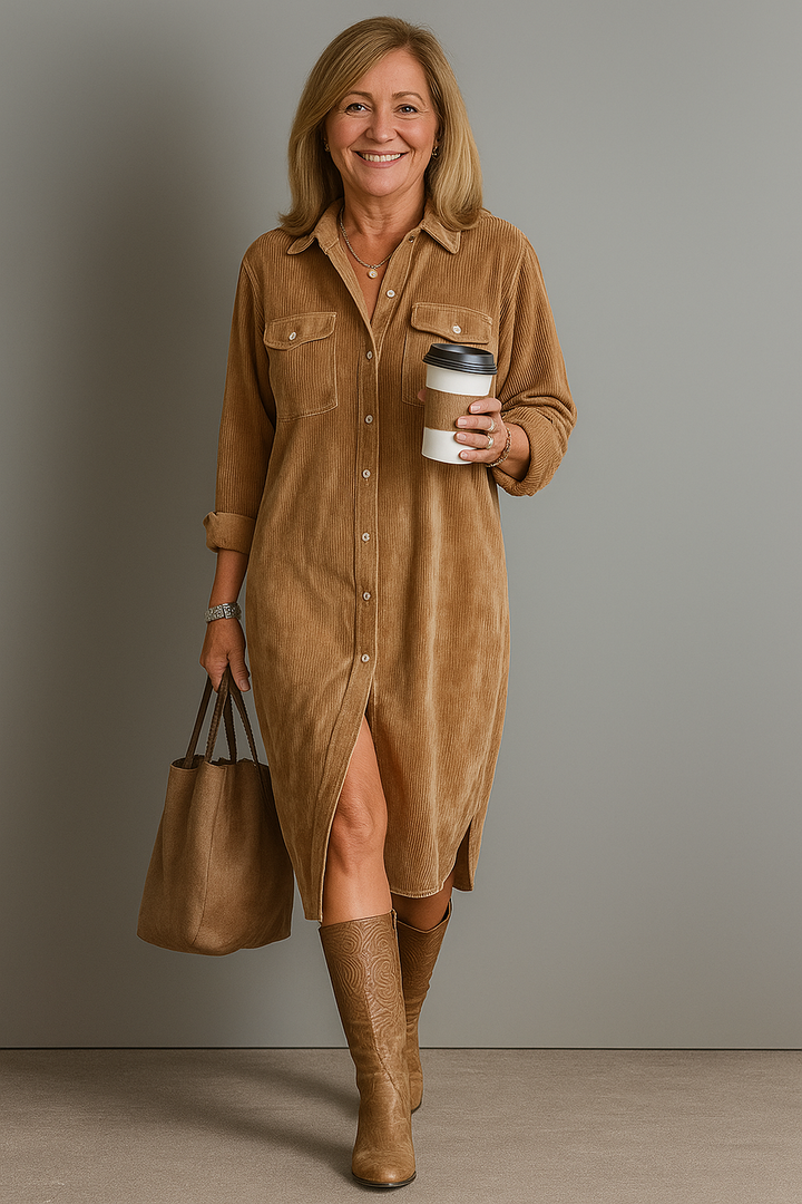 Skye | Relaxed Button-Down Shirt Dress