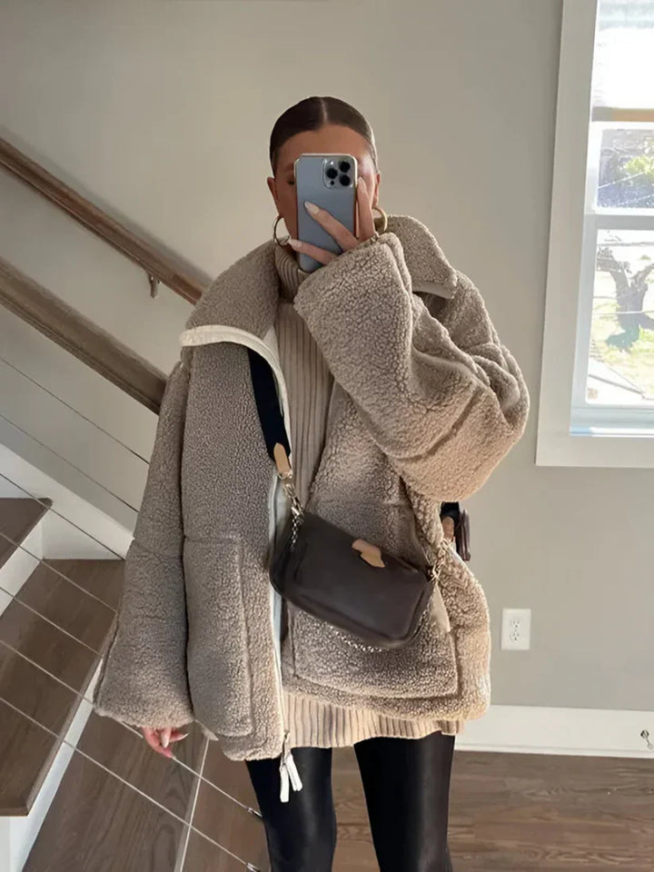 Kaja | Cozy Teddy Coat