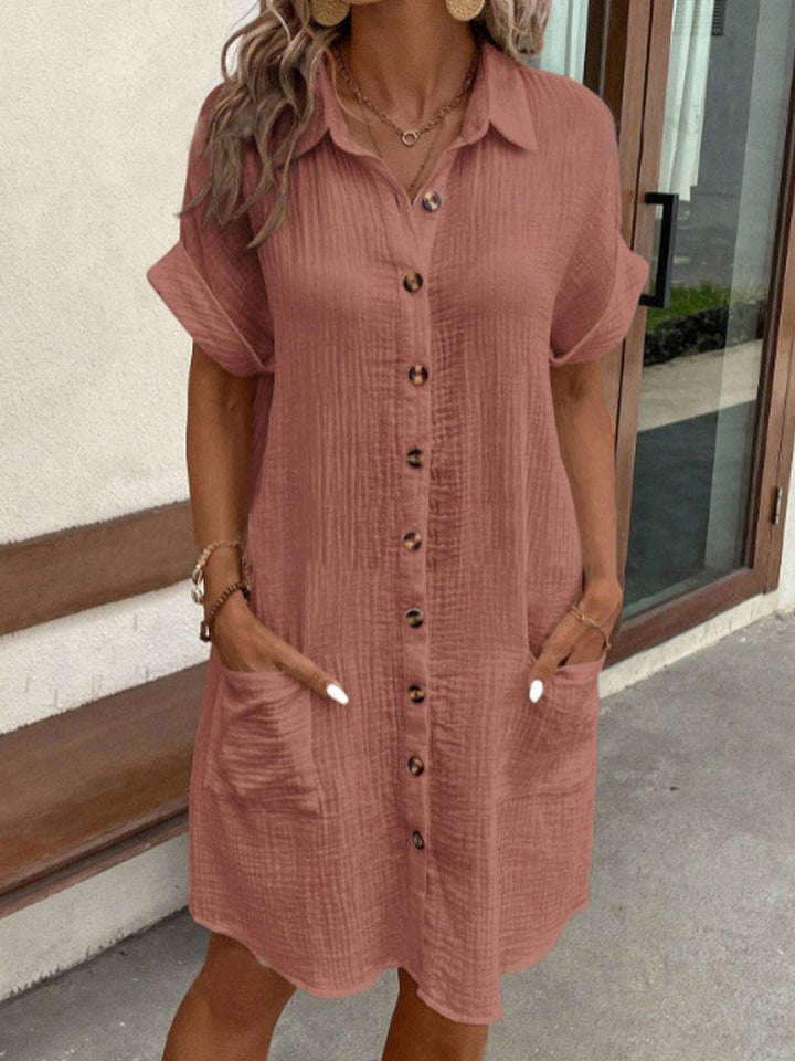 1+1 FREE | BreezyVogue - Casual Polo Dress