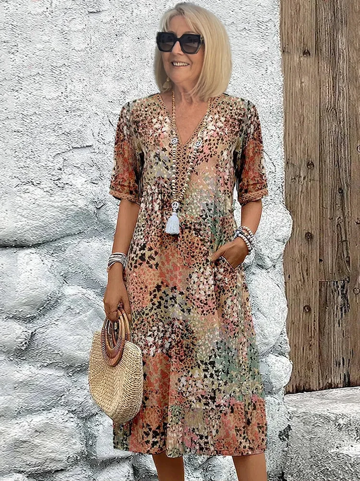 Yvonne – The Vibrant Midi Dress | 1+1 FREE
