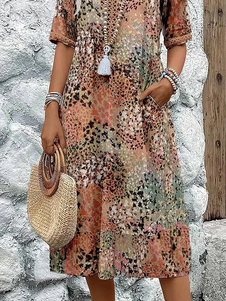 Yvonne – The Vibrant Midi Dress | 1+1 FREE
