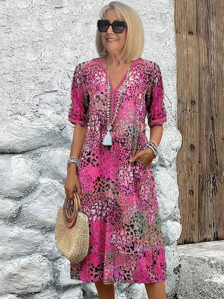 Yvonne – The Vibrant Midi Dress | 1+1 FREE