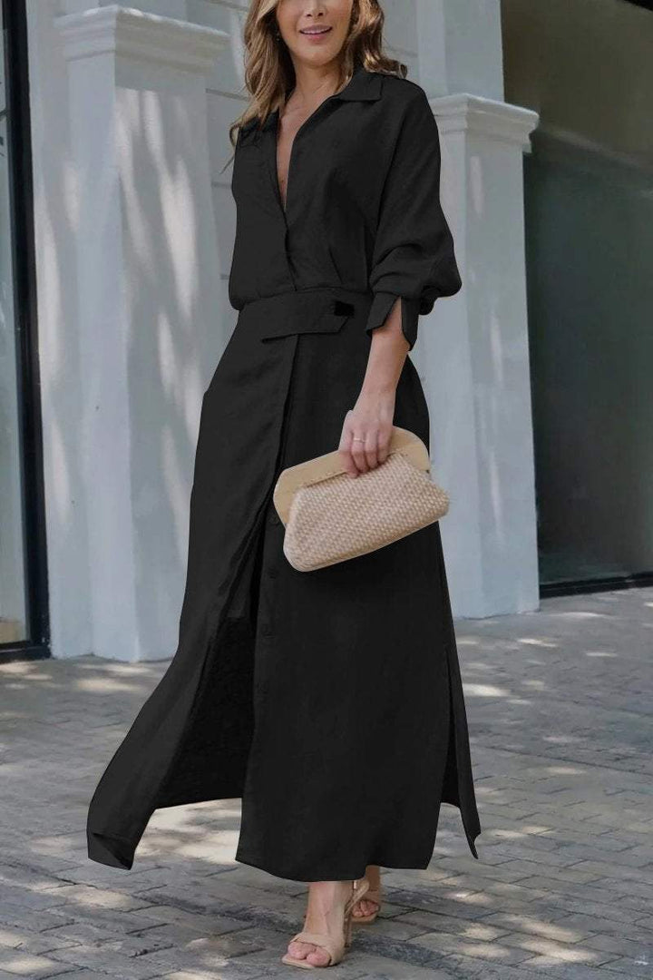 Jeanette | Effortless V-Neck Maxi Dress