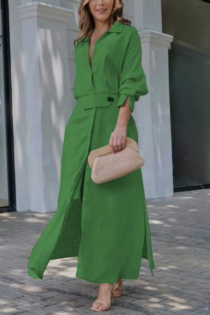 Jeanette | Effortless V-Neck Maxi Dress