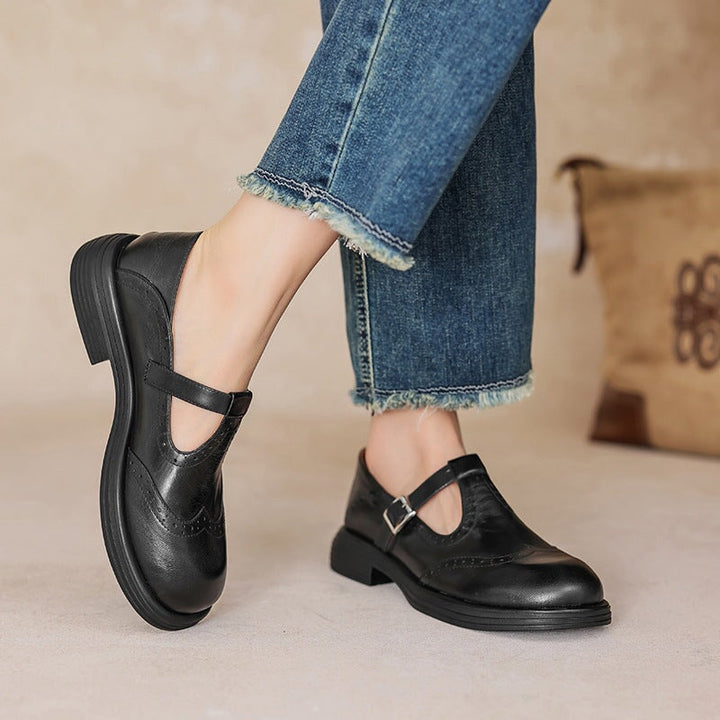 Marina | Elegant Vegan Leather Mary Janes