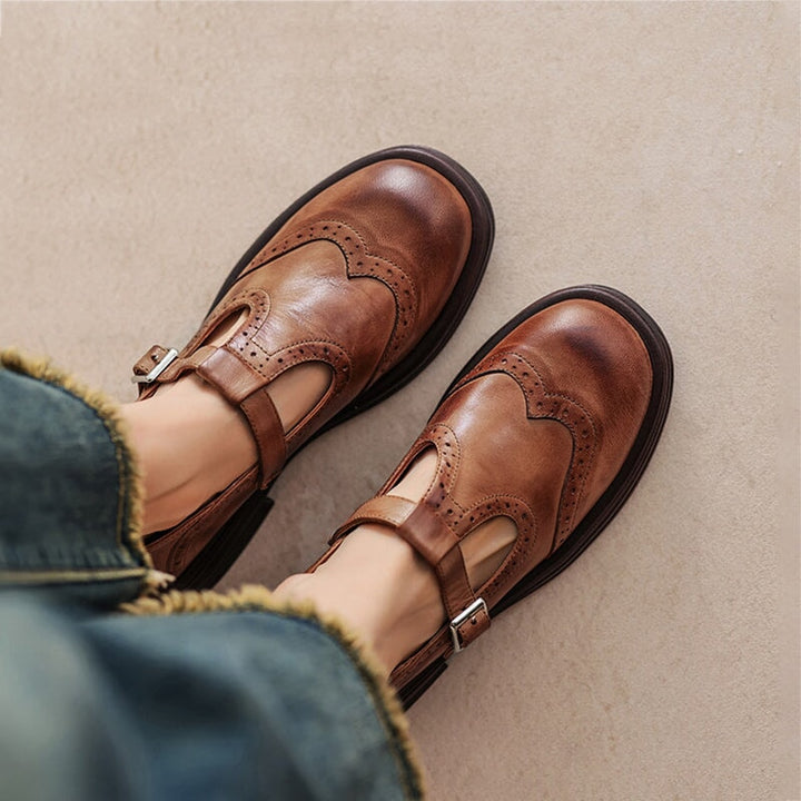 Marina | Elegant Vegan Leather Mary Janes
