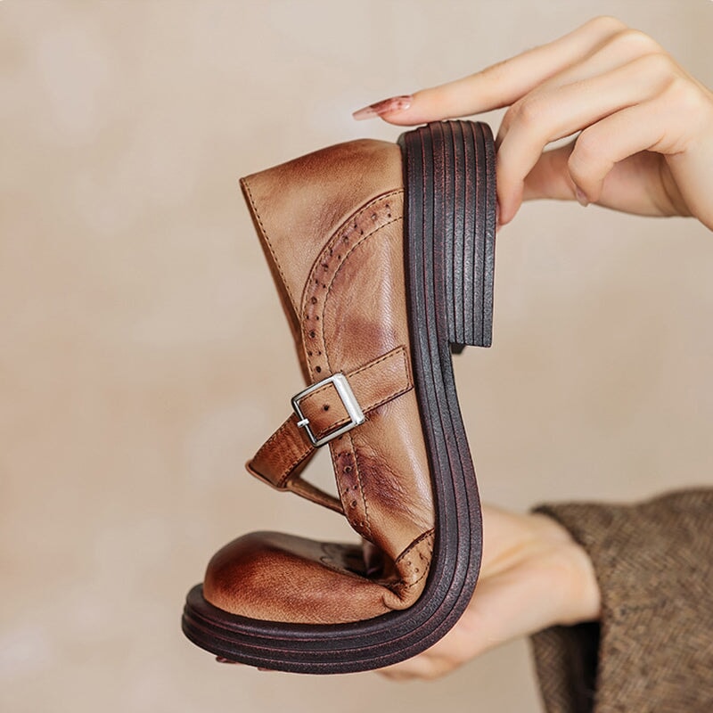 Marina | Elegant Vegan Leather Mary Janes