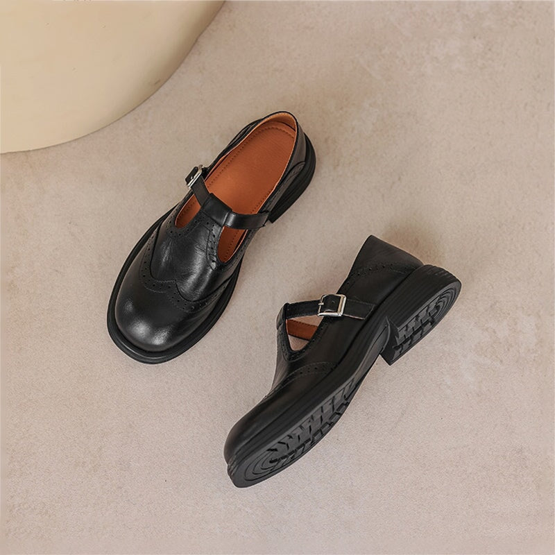 Marina | Elegant Vegan Leather Mary Janes