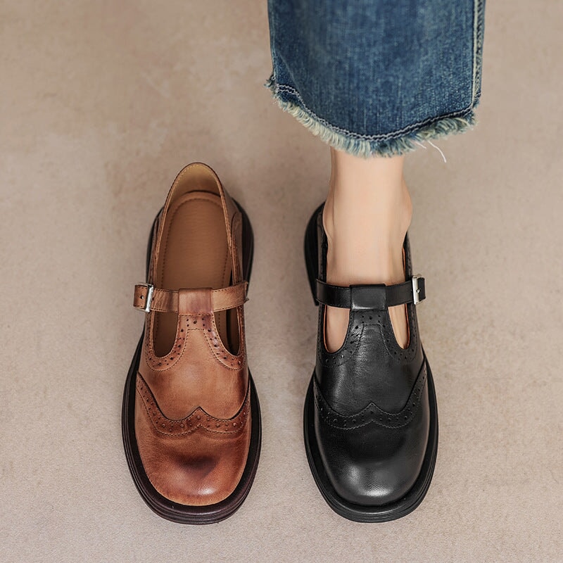 Marina | Elegant Vegan Leather Mary Janes