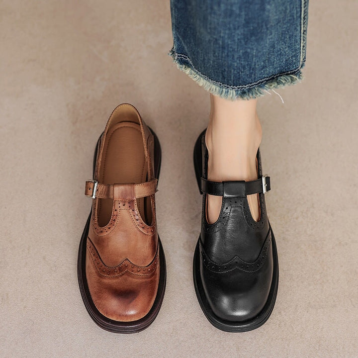 Marina | Elegant Vegan Leather Mary Janes