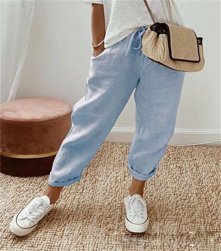 Lois - Elegant cotton pants | 1+1 FREE