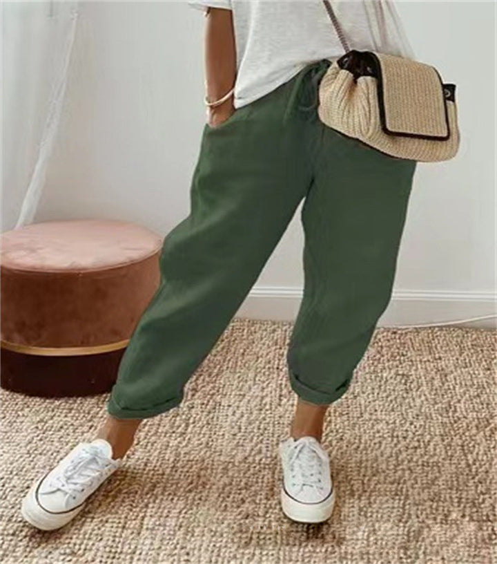 Lois - Elegant cotton pants | 1+1 FREE