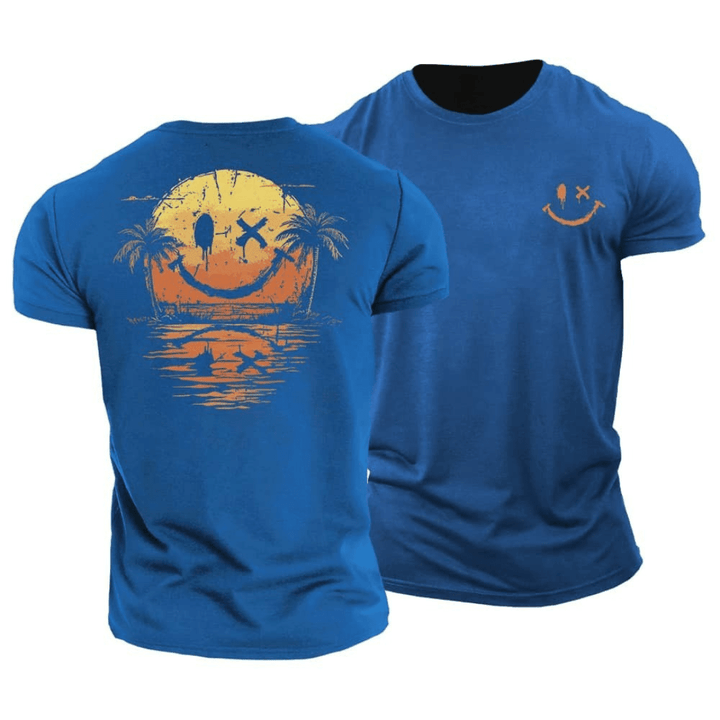 Jarvis | Smiley Sun & Palms Summer Tee