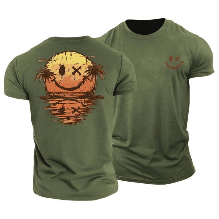 Jarvis | Smiley Sun & Palms Summer Tee